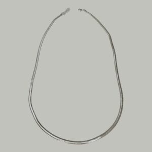 COLAR LACRAIA 4 MM 60 CM BANHO DE PRATA